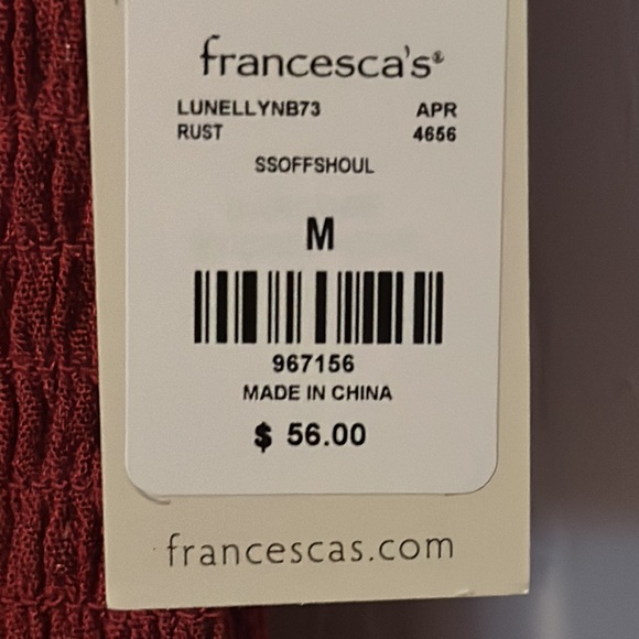 Francesca’s Red Off the Shoulder Mini Dress Size M - Picture 4 of 4